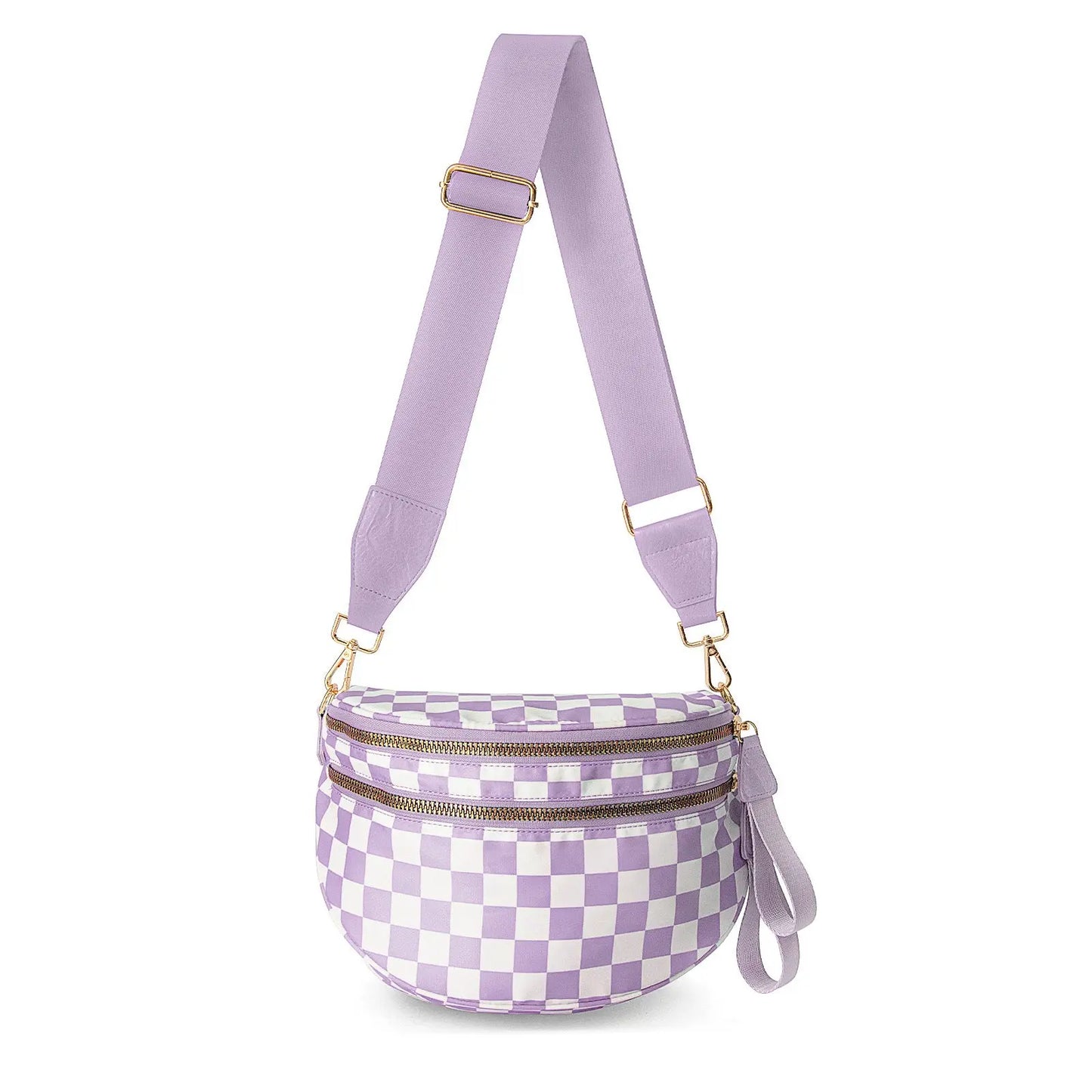 Gold Blush BEST SELLING Nylon Bum Bag Crossbody Bag MORE COLORS! Checkered Bum Bag Versatile Bum Bag