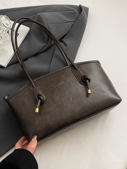 26 Women's Elegant Solid Color Shoulder Bag, Fashionable Large Capacity Handbag Crossbody Bag for Daily Used, Casual Trendy Versatile High-quality Daily Commuting Bag, Fashionable Unique Bags #GLOBAL PICKS